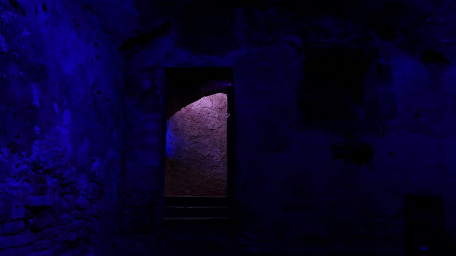 Arsenije Jovanović - Prophecy of the Village Kremna - Il Suono in Mostra 2019 - Old Prisons in the Castle of Udine, Italy - Light Design Alessandra Zucchi - Photo Lara Carrer